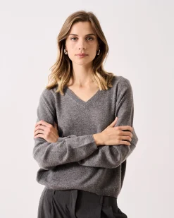 Absolut Cashmere Alicia<DAMES V-Hals|100% Kasjmier