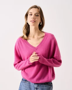 Absolut Cashmere Alicia<DAMES V-Hals|100% Kasjmier