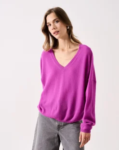 Absolut Cashmere Alicia<DAMES V-Hals|100% Kasjmier