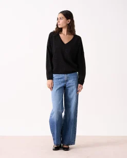 Absolut Cashmere Alicia Glitter<DAMES V-Hals