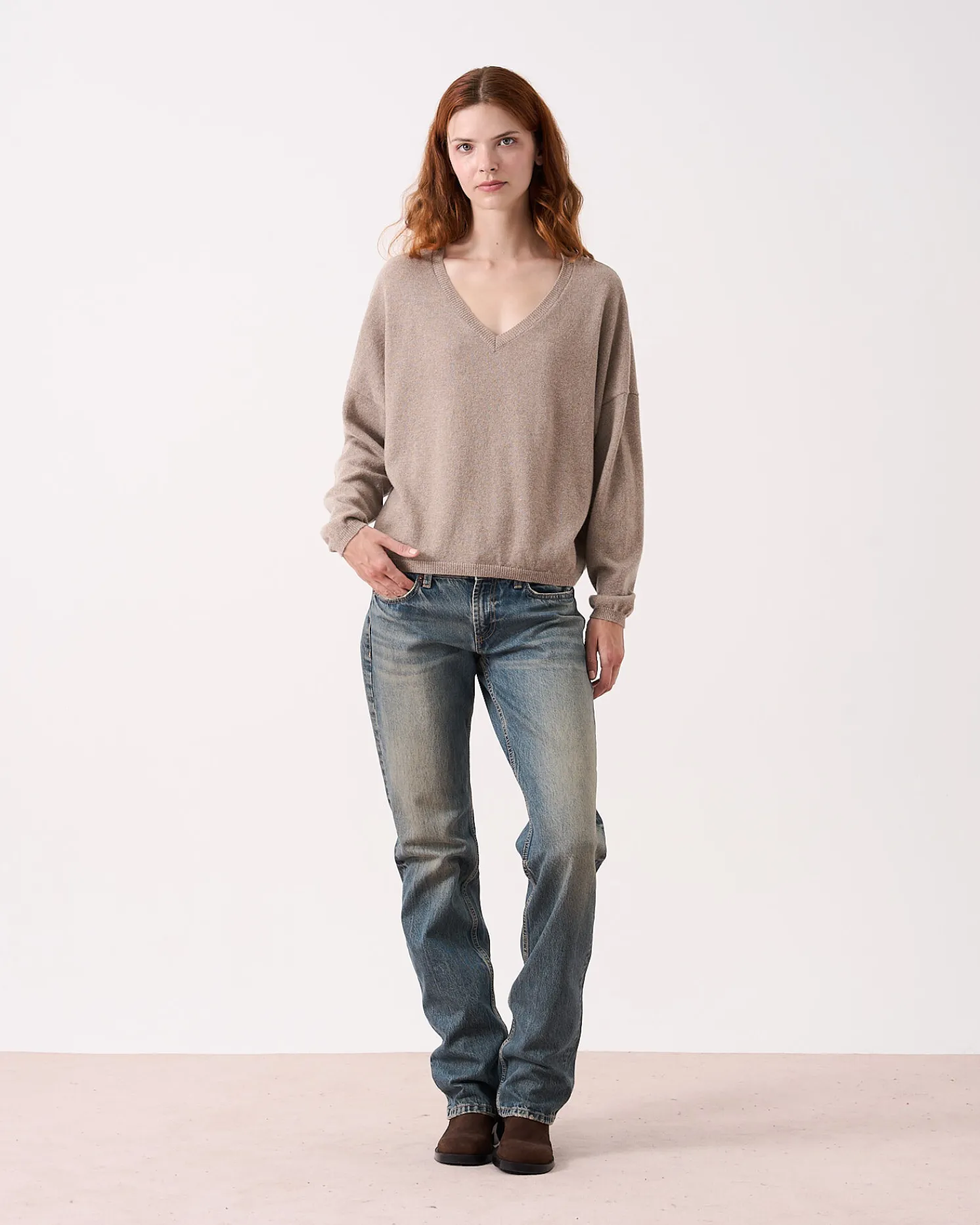 Absolut Cashmere Alicia Glitter<DAMES V-Hals