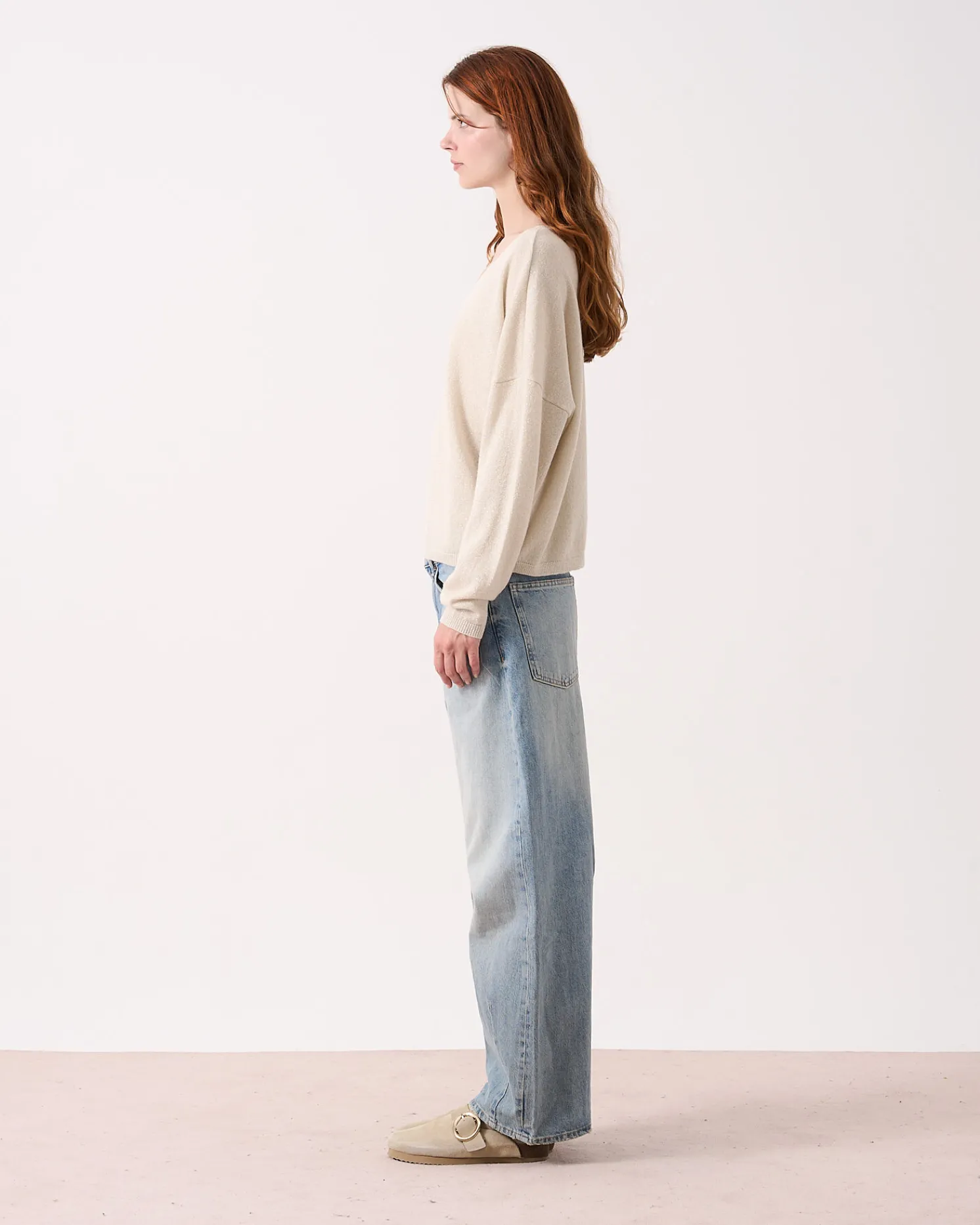 Absolut Cashmere Alicia Glitter<DAMES V-Hals
