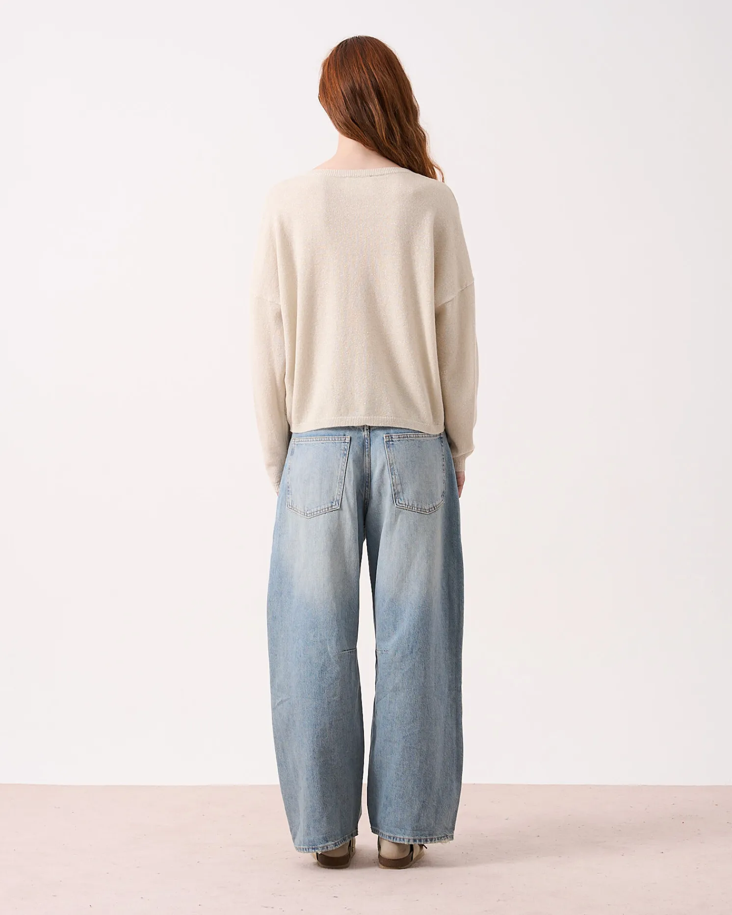 Absolut Cashmere Alicia Glitter<DAMES V-Hals