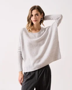 Absolut Cashmere Astrid<DAMES Ronde Hals|Poncho'S