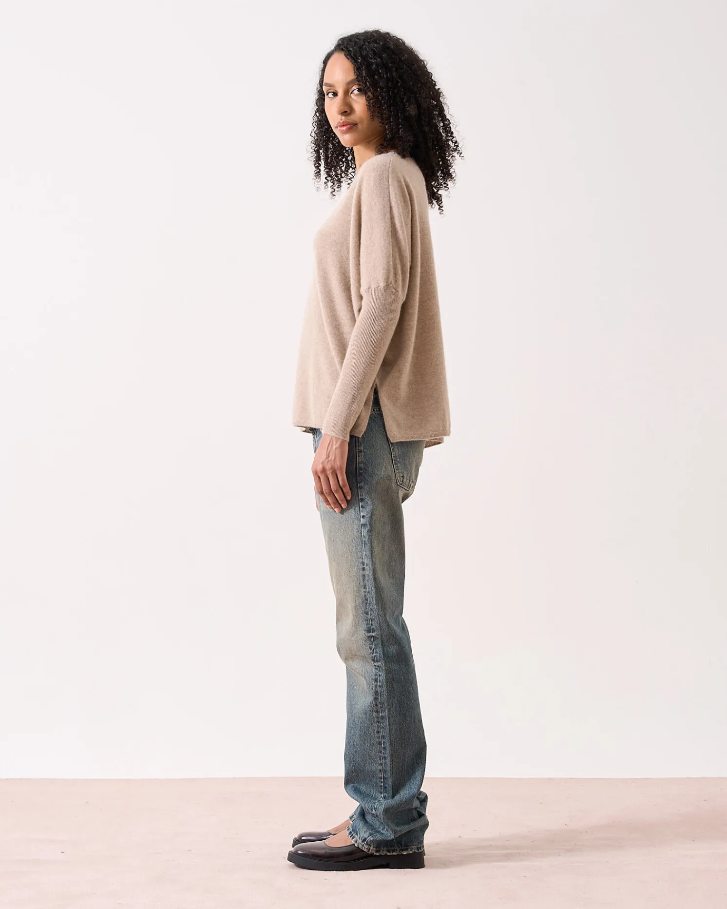 Absolut Cashmere Astrid<DAMES Ronde Hals|Poncho'S