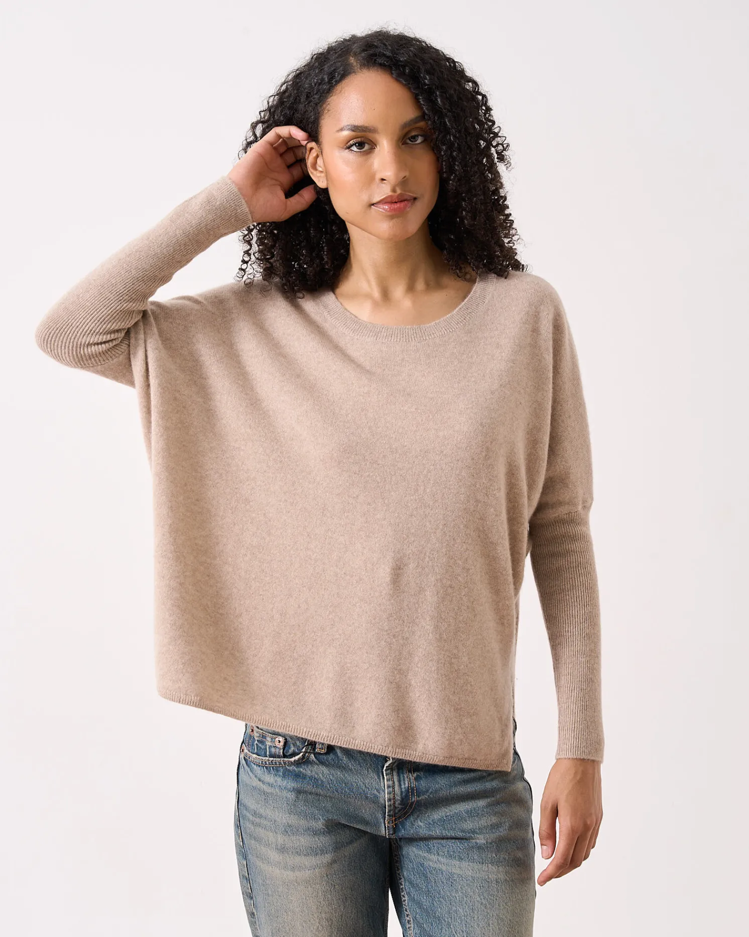 Absolut Cashmere Astrid<DAMES Ronde Hals|Poncho'S
