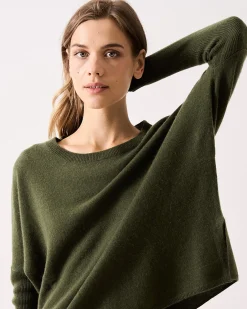 Absolut Cashmere Astrid<DAMES Ronde Hals|Poncho'S