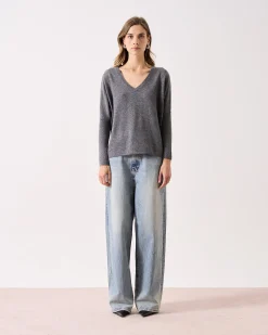 Absolut Cashmere Camille<DAMES V-Hals|Poncho'S