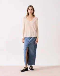 Absolut Cashmere Camille<DAMES V-Hals|Poncho'S