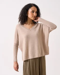 Absolut Cashmere Camille<DAMES V-Hals|Poncho'S