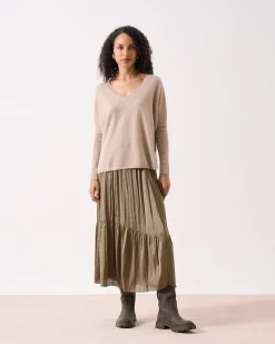 Absolut Cashmere Camille<DAMES V-Hals|Poncho'S