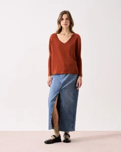 Absolut Cashmere Camille<DAMES V-Hals|Poncho'S