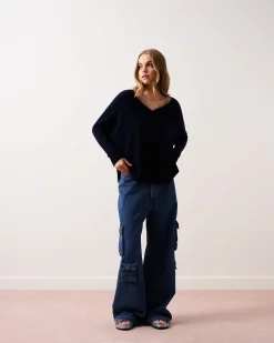 Absolut Cashmere Camille<DAMES V-Hals|100% Kasjmier