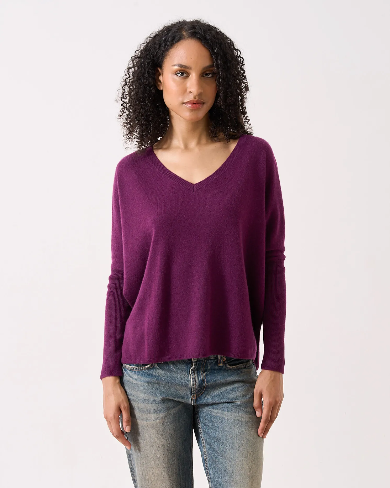 Absolut Cashmere Camille<DAMES V-Hals|Poncho'S