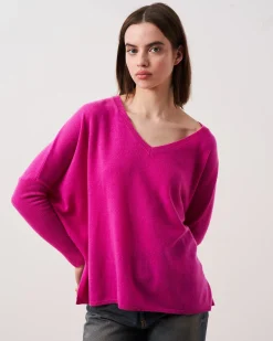 Absolut Cashmere Camille<DAMES V-Hals|Poncho'S