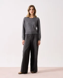 Absolut Cashmere Carlie<DAMES Ronde Hals|100% Kasjmier