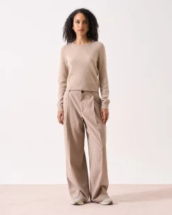 Absolut Cashmere Carlie<DAMES Ronde Hals|100% Kasjmier