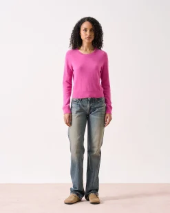 Absolut Cashmere Carlie<DAMES Ronde Hals|100% Kasjmier