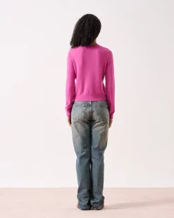 Absolut Cashmere Carlie<DAMES Ronde Hals|100% Kasjmier