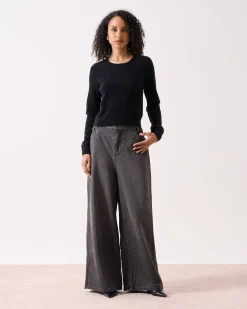 Absolut Cashmere Carlie<DAMES Ronde Hals|100% Kasjmier