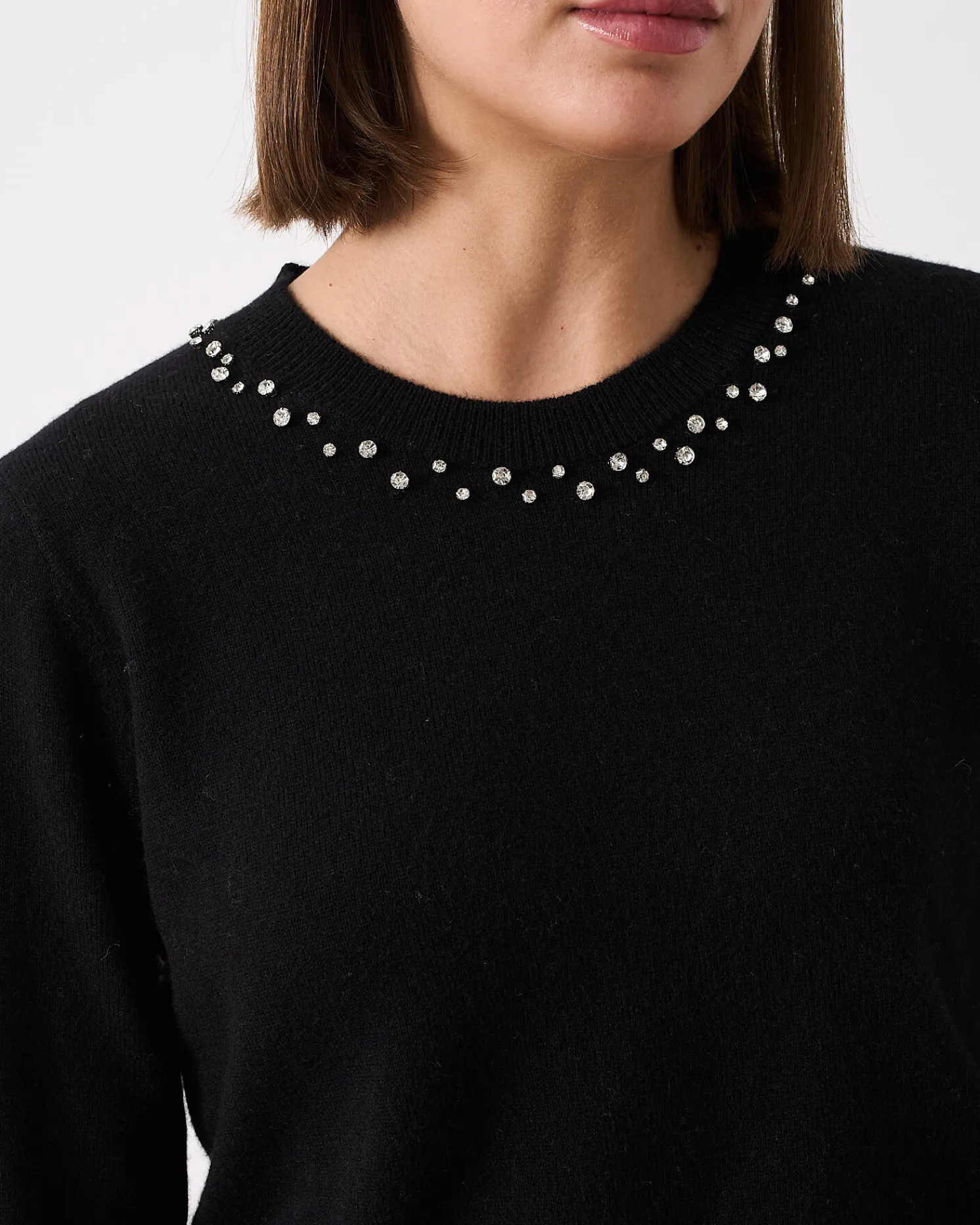 Absolut Cashmere Carlie Sparkles<DAMES Ronde Hals