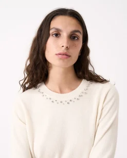 Absolut Cashmere Carlie Sparkles<DAMES Ronde Hals