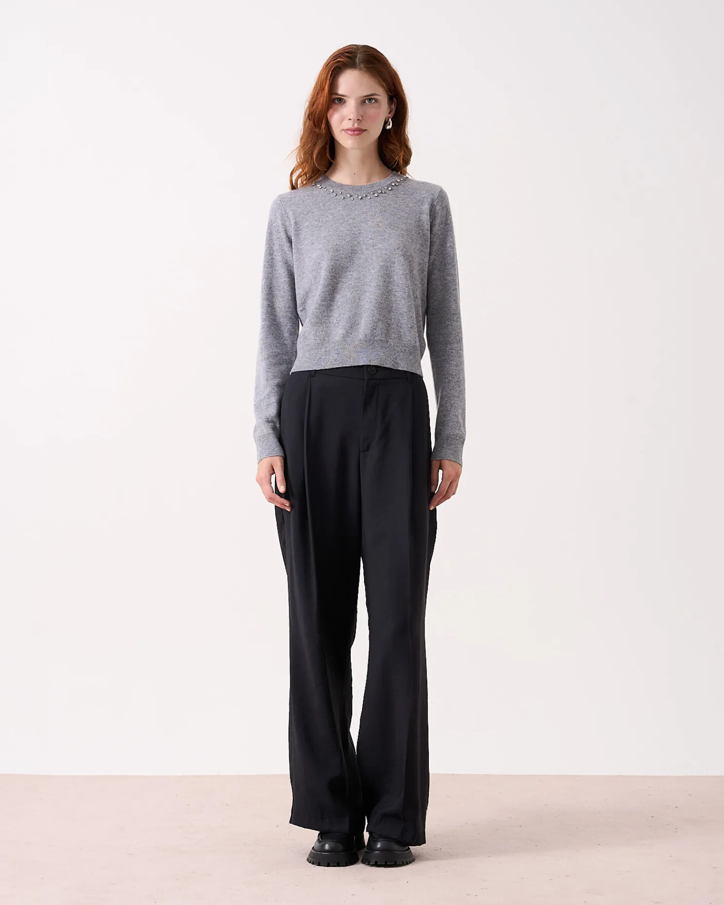 Absolut Cashmere Carlie Sparkles<DAMES Ronde Hals