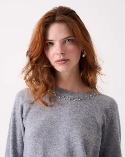 Absolut Cashmere Carlie Sparkles<DAMES Ronde Hals