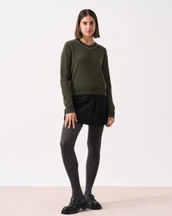 Absolut Cashmere Carlie Sparkles<DAMES Ronde Hals
