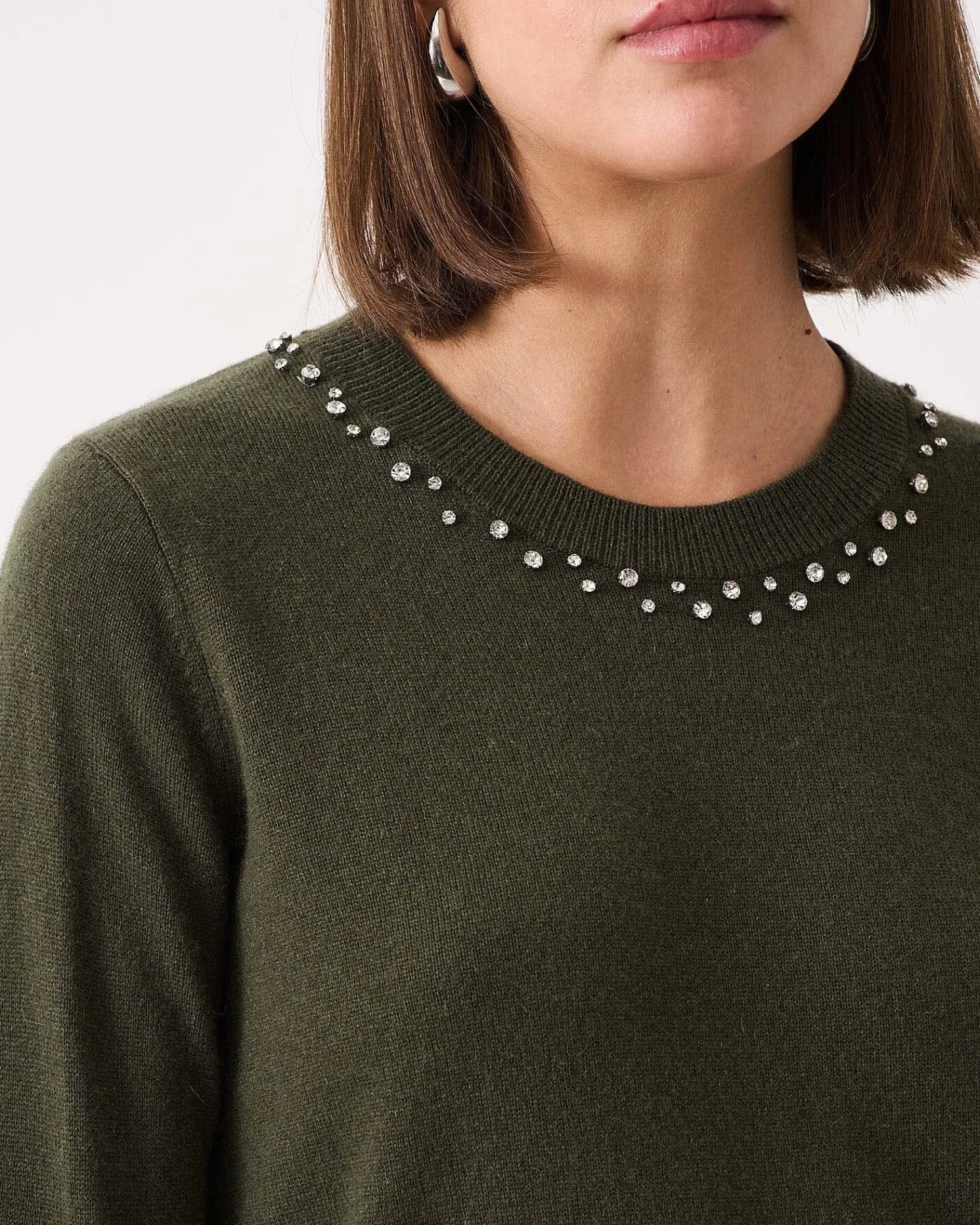 Absolut Cashmere Carlie Sparkles<DAMES Ronde Hals