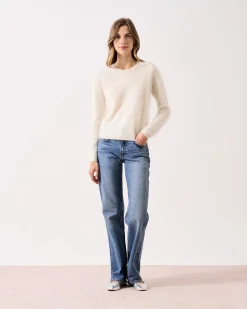 Absolut Cashmere Clare<DAMES Ronde Hals|100% Kasjmier