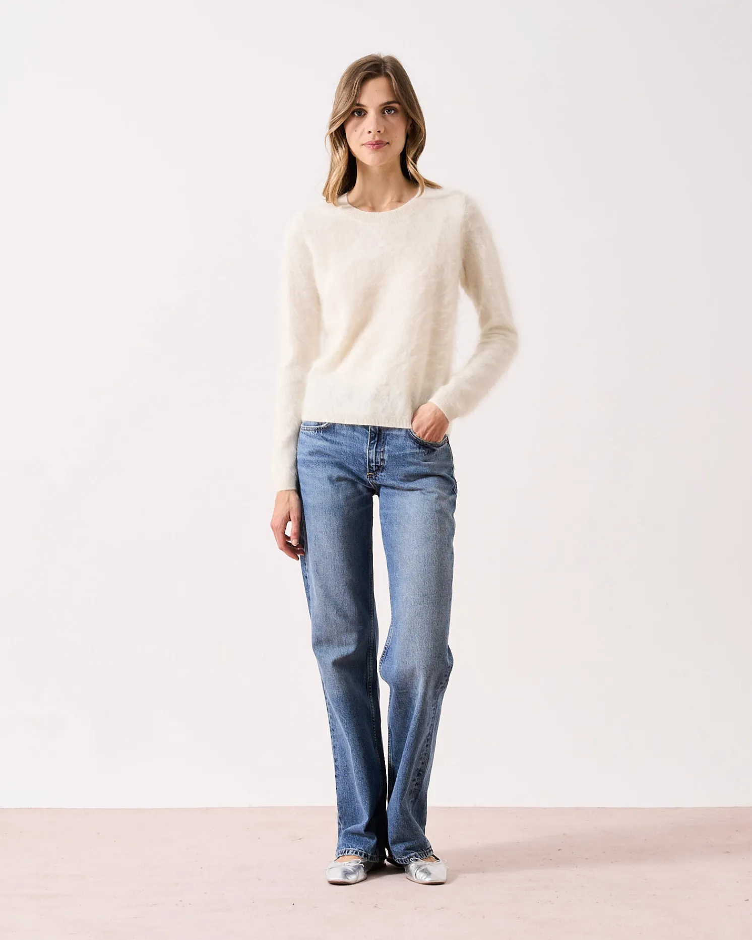 Absolut Cashmere Clare<DAMES Ronde Hals|100% Kasjmier