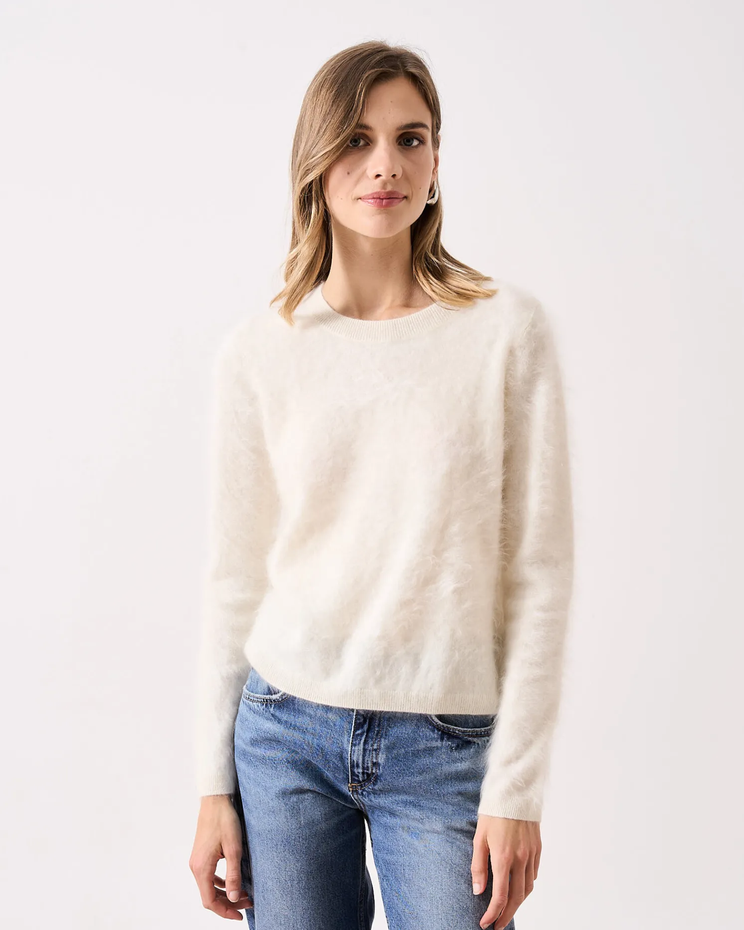 Absolut Cashmere Clare<DAMES Ronde Hals|100% Kasjmier