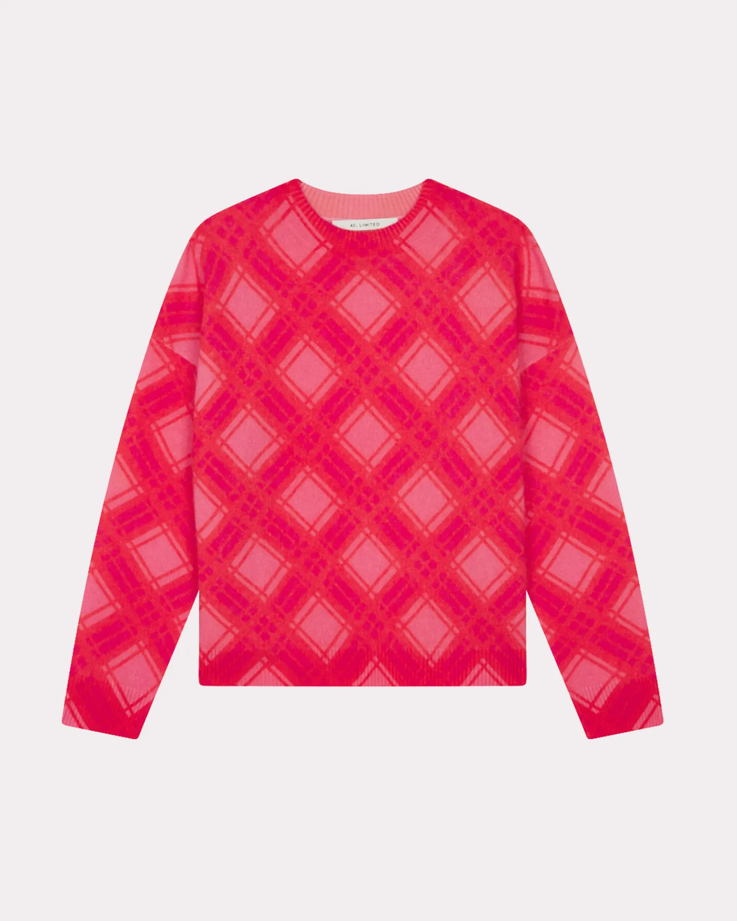 Absolut Cashmere Clarke<DAMES Ronde Hals|Geborsteld Kasjmier