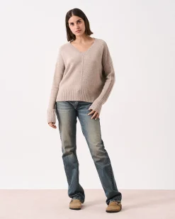 Absolut Cashmere Claudie<DAMES V-Hals|100% Kasjmier