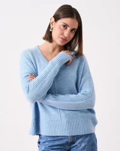 Absolut Cashmere Claudie<DAMES V-Hals|100% Kasjmier