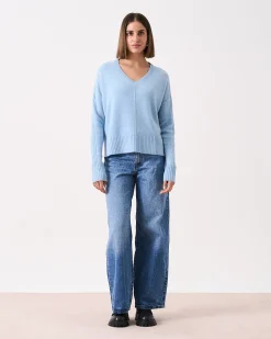 Absolut Cashmere Claudie<DAMES V-Hals|100% Kasjmier