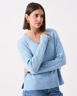 Absolut Cashmere Claudie<DAMES V-Hals|100% Kasjmier