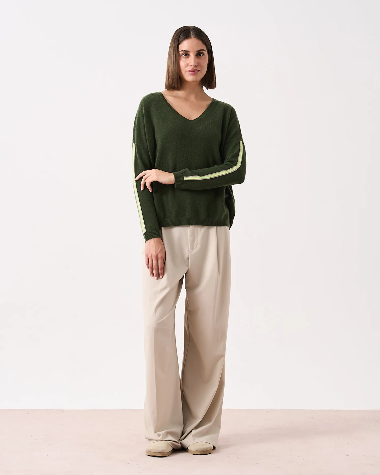 Absolut Cashmere Dunmore<DAMES V-Hals|100% Kasjmier