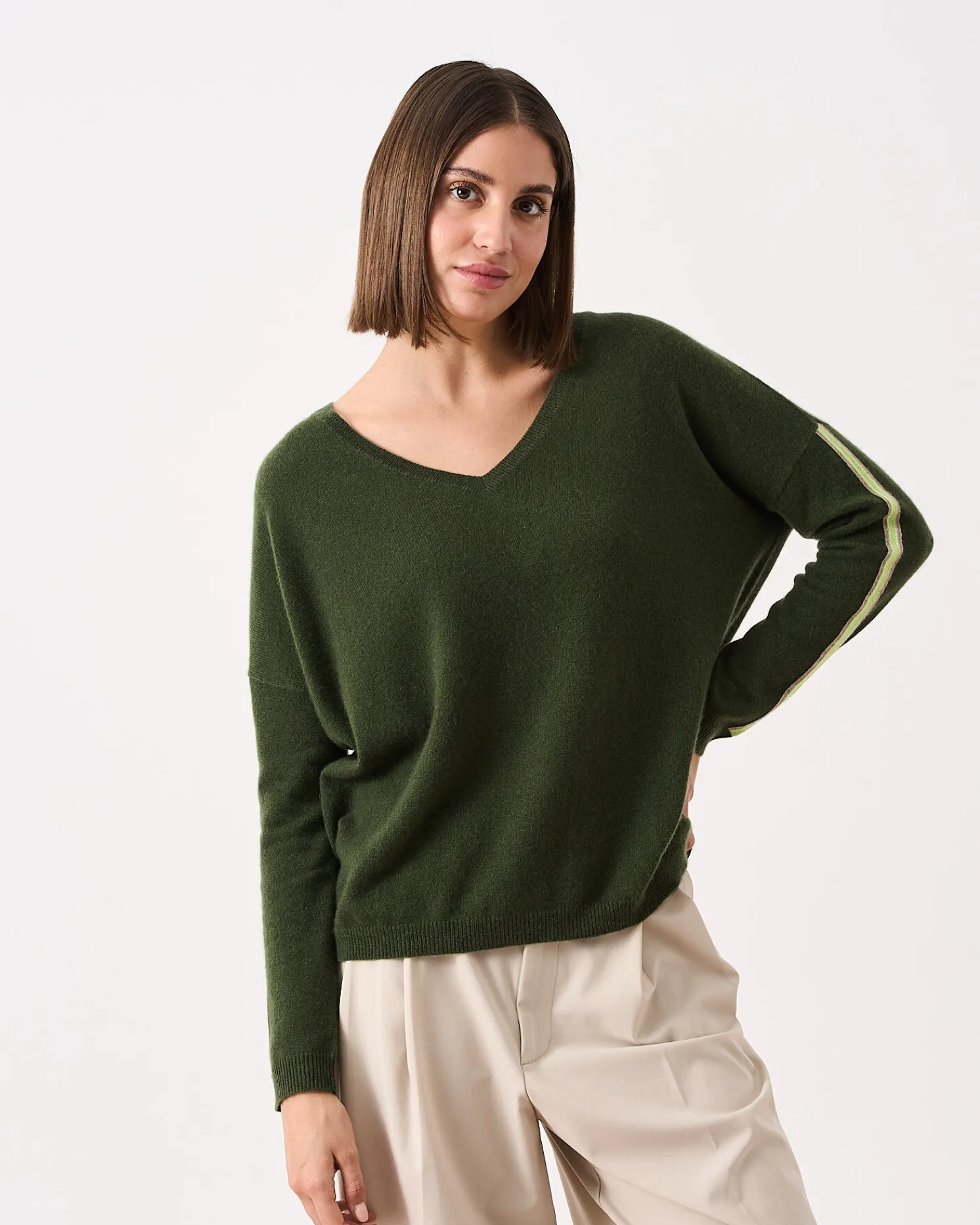 Absolut Cashmere Dunmore<DAMES V-Hals|100% Kasjmier
