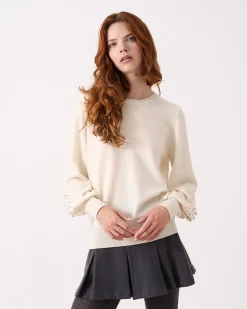 Absolut Cashmere Joy Sparkles<DAMES Ronde Hals