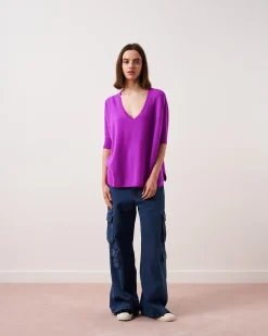 Absolut Cashmere Kate<DAMES V-Hals|Poncho'S