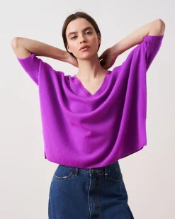 Absolut Cashmere Kate<DAMES V-Hals|Poncho'S