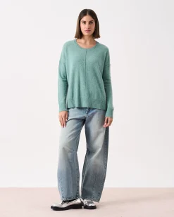 Absolut Cashmere Kenza<DAMES Ronde Hals|100% Kasjmier