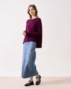 Absolut Cashmere Kenza<DAMES Ronde Hals|100% Kasjmier