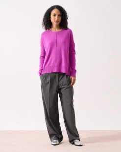 Absolut Cashmere Kenza<DAMES Ronde Hals|100% Kasjmier