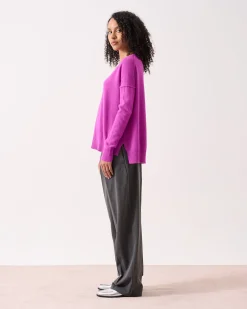 Absolut Cashmere Kenza<DAMES Ronde Hals|100% Kasjmier
