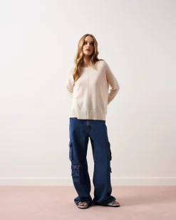 Absolut Cashmere Kenza<DAMES Ronde Hals|100% Kasjmier