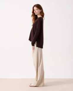 Absolut Cashmere Kenza<DAMES Ronde Hals|100% Kasjmier