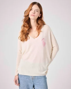 Absolut Cashmere Malania<DAMES V-Hals|100% Kasjmier